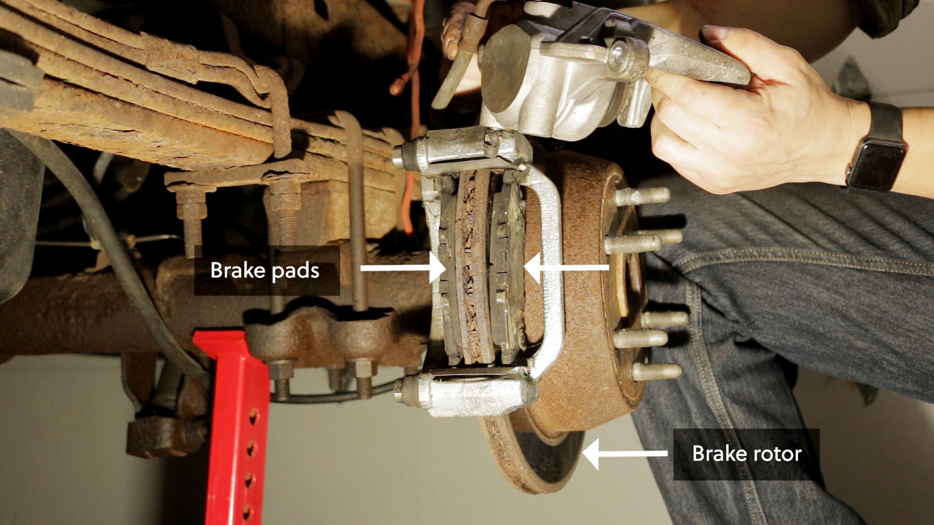 Brake pads and rotor